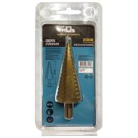 Сверло по металлу ступенчатое 4,0-32,0мм шаг 2мм HSS-TIN