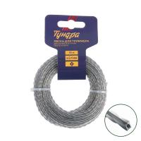 Леска для триммеров 2,4мм*15м квадрат витой двухкомпонентная