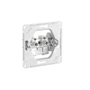 Атлас белый розетка скрытая 1-мест быстрозажим. клем. IP20 