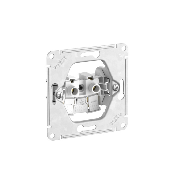 Атлас белый розетка скрытая 1-мест быстрозажим. клем. IP20 