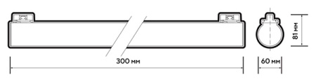 Светильник трековый светодиодный PTR  4612 12W 4000K 165° WH IP40 Jazzway