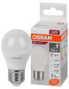 Лампа свд Е27 7Вт 4000К 560лм шар G45 матовая  Osram