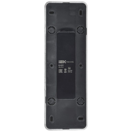 Глори сталь розетка открытая 4-мест заземление IP20 