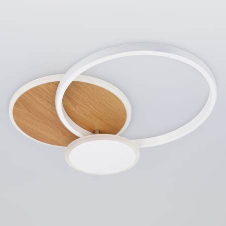 Светильник потолочный (люстра) свд 60Вт 3000К-6500К 4900лм белый/золото пульт