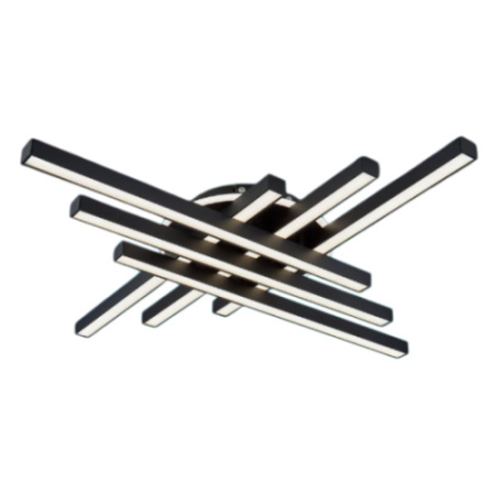 Светильник потолочный (люстра) свд 132Вт  9900лм черный/белый 