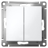 AtlasDesign белый механизм переключателя 2кл скрытая 10А IP20 быстрозажим.клем.  