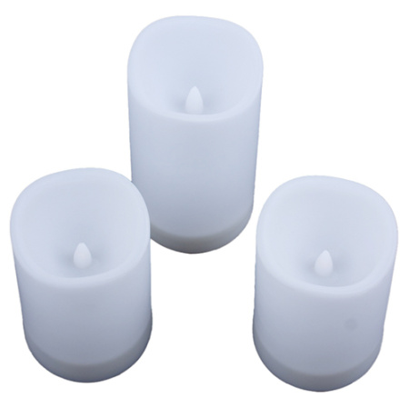 Светильник газонный свд на солнечной батарее 150мм IP44 "Свеча" 3шт.тепл.бел