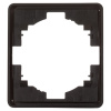 MIELE ROUND Рамка 1-постовая черная KRANZ