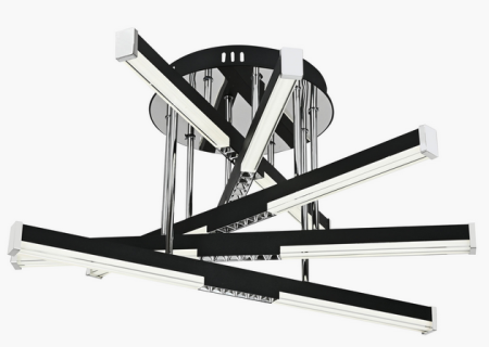 Светильник потолочный (люстра) свд 78Вт 3000-6500К 4738лм хром/черный