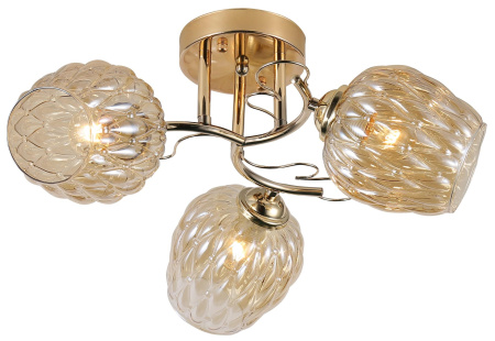 Светильник потолочный (люстра) 3*40Вт E27 золото 