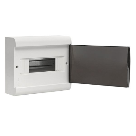Бокс 10мод навесной белый чёрная дверь IP41 ЩРН-П EKF Basic