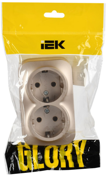 GLORY Роз. 2-я с з/к без з/ш о/у 16А РС22-3-ХШм шамп. м. IEK