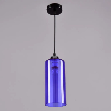 Светильник подвес 1*60Вт E27 черный Цилиндр