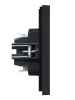 Фортепиано черный переключатель перекрестный 1кл скрытая 10А IP20 