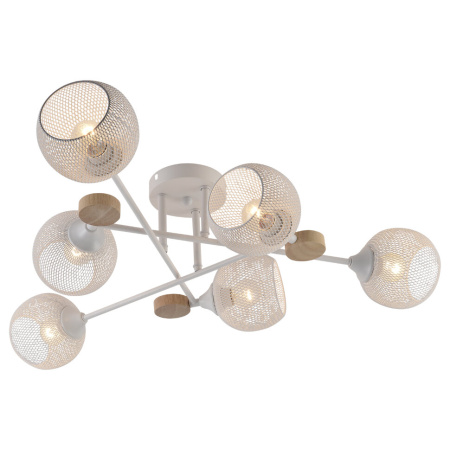 Светильник потолочный (люстра) 6*60Вт E27 белый 