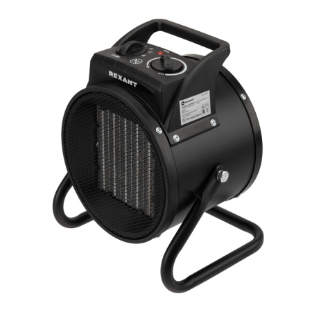 Тепловая пушка 3000Вт 220В 210м3/ч круглый черный Rexant 