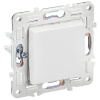 Сканди арктический белый выключатель 1кл скрытая 10А IP20