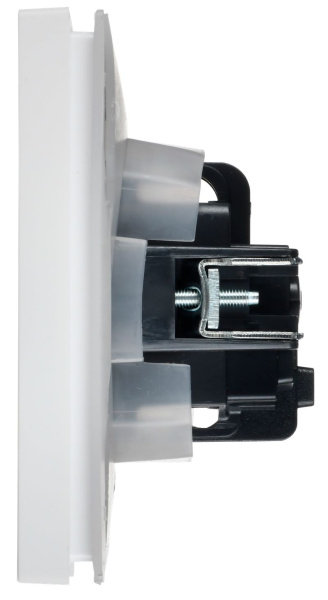 Фортепиано белый розетка скрытая 1-мест заземление с крышкой шторки IP44 