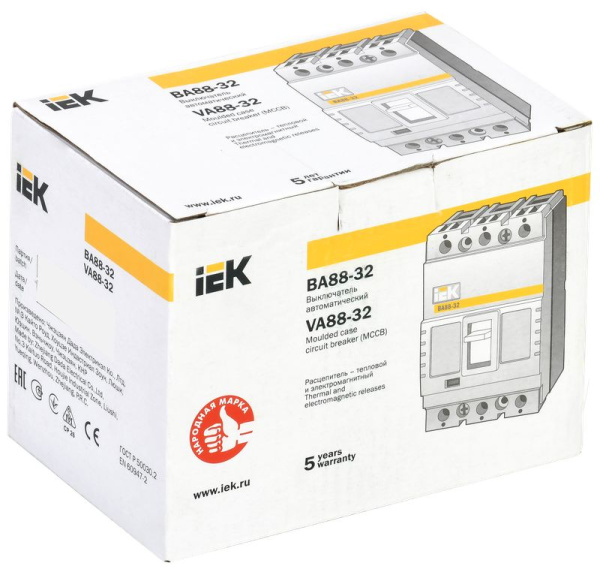 Автомат 3Р 100А 25кА ВА88-32 IEK 