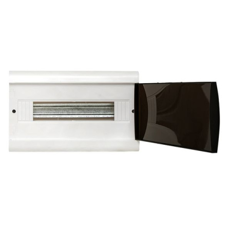 Бокс 18мод навесной белый чёрная дверь IP41 ЩРН-П EKF Basic 