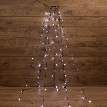 Гирлянда нить 1,5м белый 105свд с контроллером IP20 зеленый провод 8 режимов