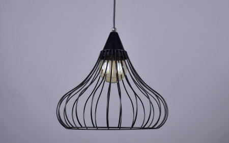 Светильник подвес 1*40Вт E27 черный Лофт