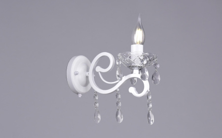 Светильник настенный (бра) 1*40Вт E14 белый Россвет