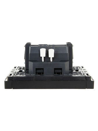 Фортепиано черный выключатель 1кл скрытая 10А IP20 