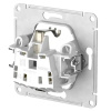 AtlasDesign РОЗЕТКА с заземлением, 16А, мех., быстрозажим. клем., БЕЛЫЙ