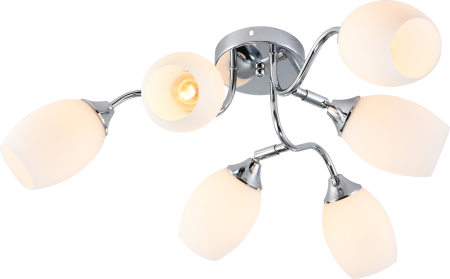 Светильник потолочный (люстра) 6*60Вт E27 хром 