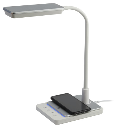 Светильник настольный свд 10Вт 3000-6500К 800лм белый/серебро подставка диммер сенсор ЭРА