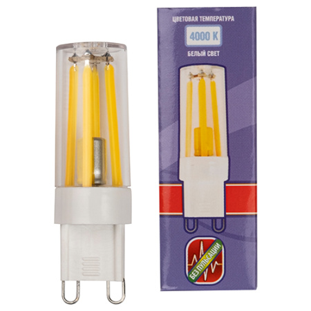 Лампа капсула свд 220В G9 6Вт 4000К 480лм Jazzway 