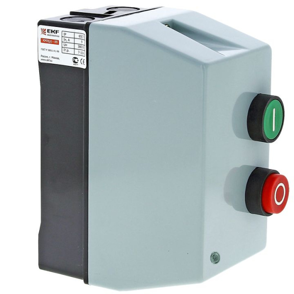Пускатель 9А 220В IP65 КМЭ EKF с РТЭ Ir-7-10А с индик.