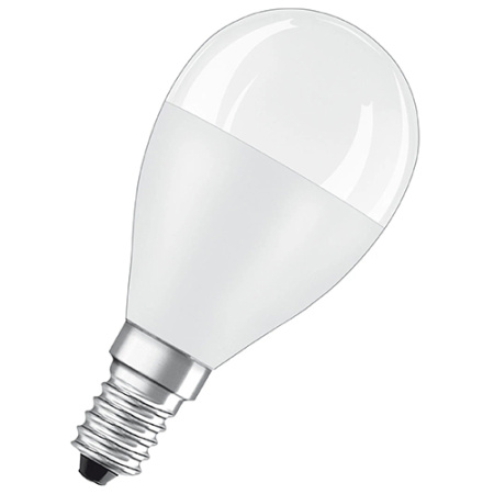 Лампа шар свд Е14 10Вт 6500К 800лм P45 матовый Osram LED Value