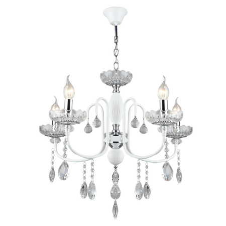 Светильник потолочный (люстра) 5*60Вт E14 белый 