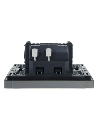 Фортепиано сталь переключатель перекрестный 1кл скрытая 10А IP20 