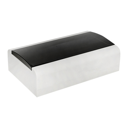 Бокс 18мод навесной белый чёрная дверь IP41 ЩРН-П EKF Basic 