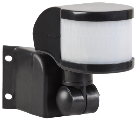 Датчик движения настенный 1100Вт 12м 270гр черный IP44 ДД-018В IEK 