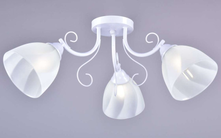 Светильник потолочный (люстра) 3*40Вт E27 белый/хром