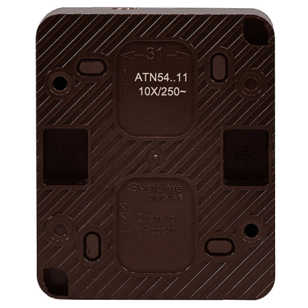 AtlasDesign Profi54 коричневый выключатель 1кл открытая 10А IP54  
