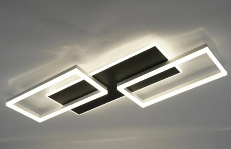 Светильник потолочный (люстра) свд 95Вт 3000-6500К 9500лм черный/белый пульт диммер