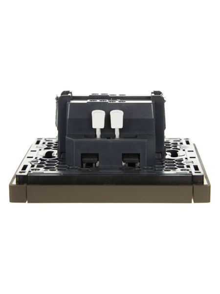 Фортепиано серый переключатель 1кл скрытая 10А IP20 