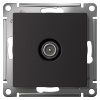 AtlasDesign карбон розетка TV оконечная скрытая 1-ая
