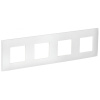 SKANDY Рамка 4-мест. SK-F04W арк. бел. IEK