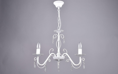 Светильник подвесной (люстра) 3*60Вт E14 белый 