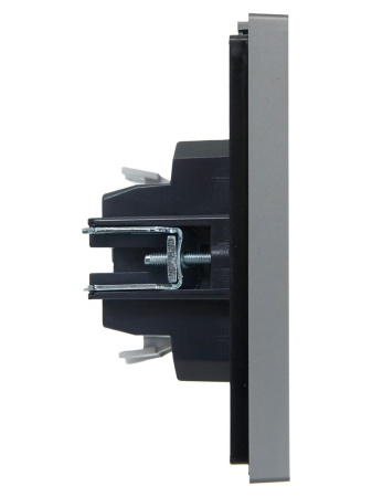 Фортепиано сталь переключатель 1кл с подсветкой скрытая 10А IP20 