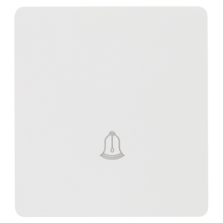 MIELE ROUND Выключатель 1 кл возвратный 10А с/у белый KRANZ