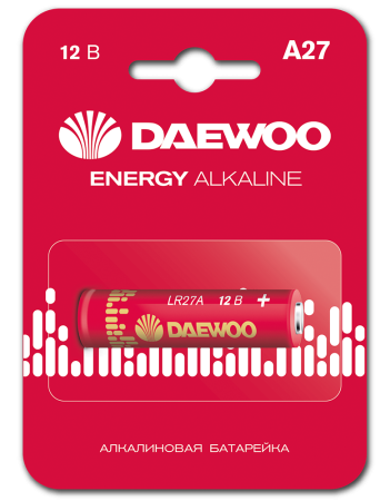 Батарейка A27 алкалиновая BL1 Daewoo