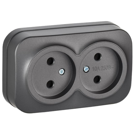 GLORY Роз. 2-я без з/к/ш о/у 10А РС22-2-ХСм сталь м. IEK