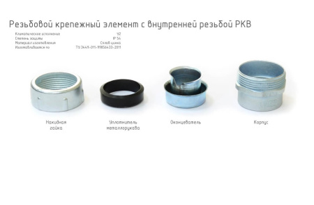 Муфта вводная 20мм IP54 металл ГОФРОМАТИК РКВ-20